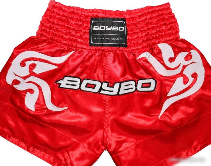 Шорты BoyBo для тайского бокса (XS, красный)