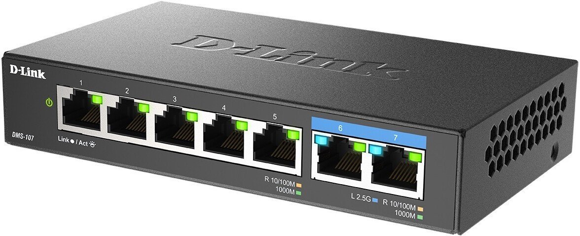 Неуправляемый коммутатор D-Link DMS-107/A1A