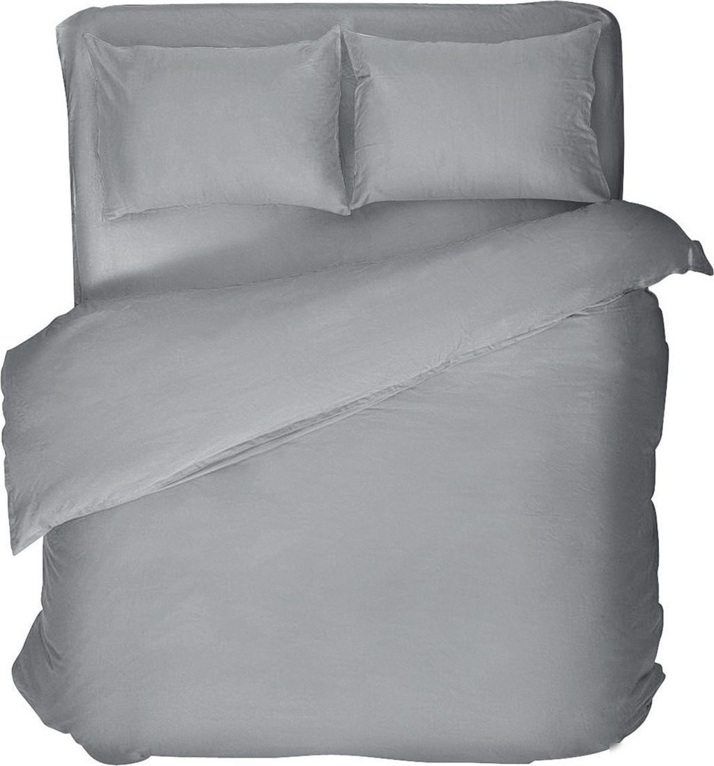 Семейный комплект постельного белья Verossa Melange Семейный 50x70/70x70 775869 (Silver)