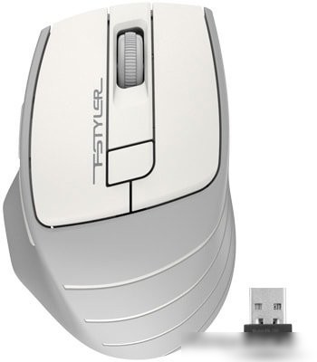 Мышь A4Tech Fstyler FG30S (серый/белый)