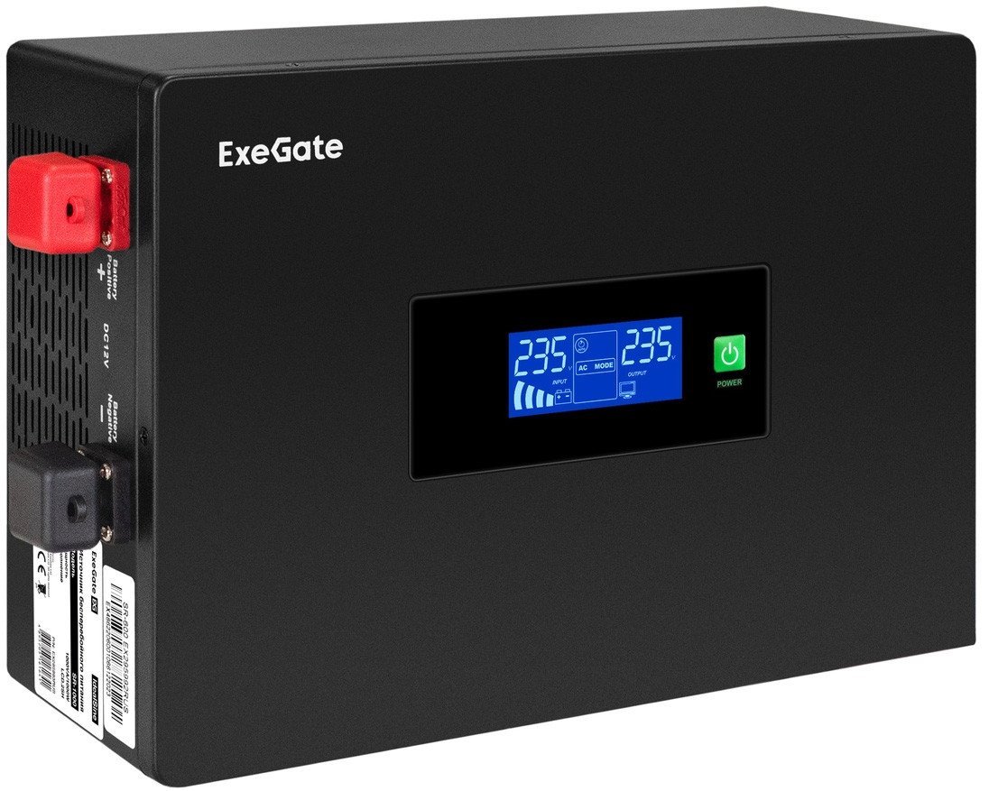 Источник бесперебойного питания ExeGate IdealSine SR-1000.LCD.2SH EX295993RUS