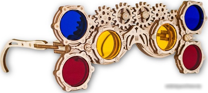 Сборная модель Eco-Wood-Art Очки-гогглы Треугольник