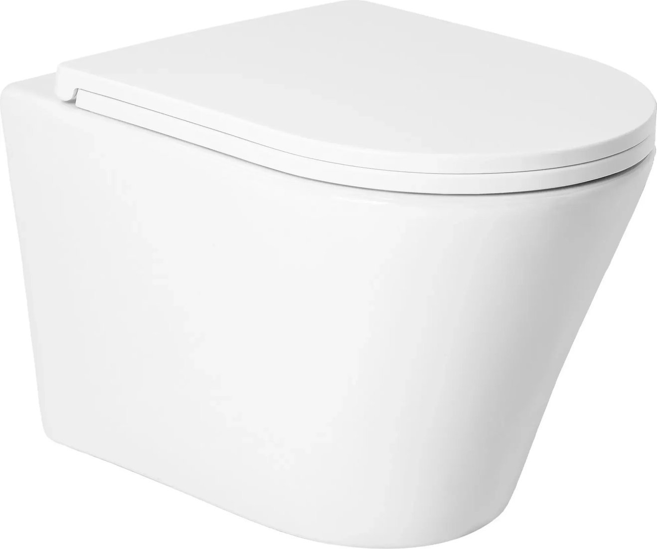 Унитаз подвесной Saniteco KW-9005W + Ани Пласт WCP1430