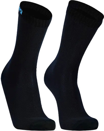 Носки DexShell Ultra Thin Crew DS683BLKM (черный/голубой)