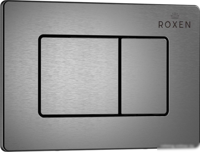 Унитаз подвесной Roxen Boro One Rimless 6 в 1 StounFix Slim 621774 (оружейная сталь/металл)
