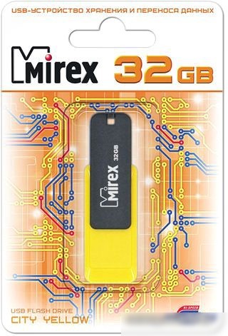 USB Flash Mirex Color Blade City 32GB (желтый) [13600-FMUCYL32]