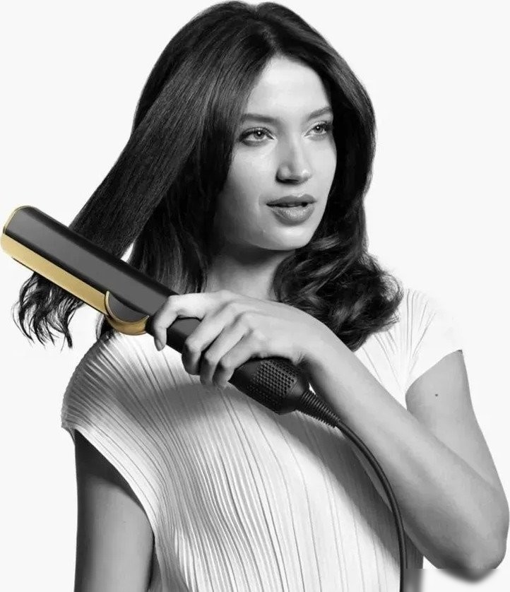 Выпрямитель Dyson Airstrait (с переходником на евровилку, черный оникс/золотистый)