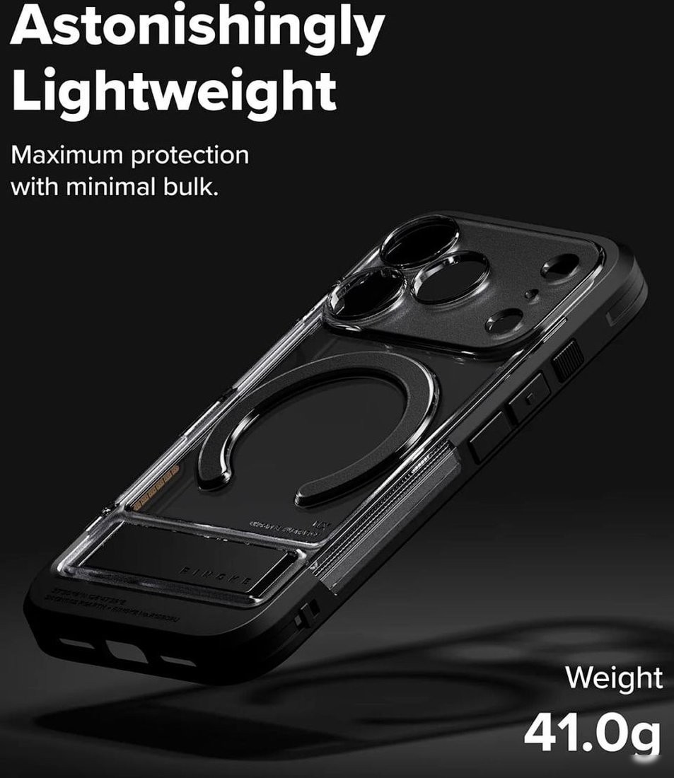 Чехол для телефона Ringke Ux Magnetic для iPhone 17 Pro Smoke Black