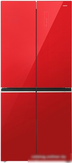 Четырёхдверный холодильник CENTEK CT-1744 Red