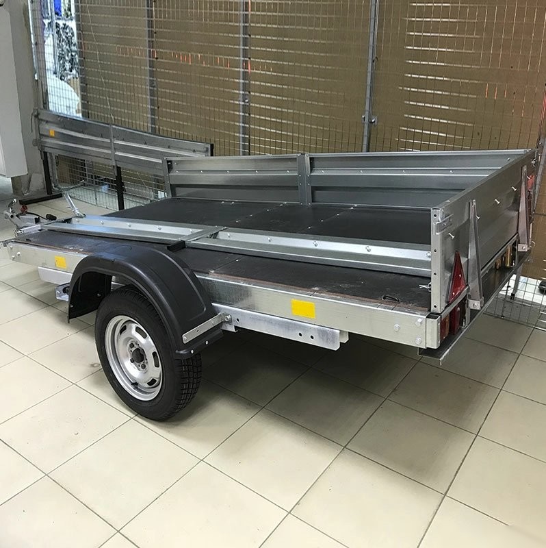 Универсальная жесткая сцепка AvtoS A20M1B (2000x1300x300, R16, ресс. 3302(ГАЗ-2лист), тент 800мм)