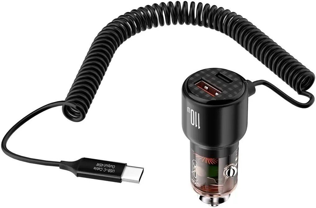 Автомобильное зарядное XO 110W CC59 (черный)
