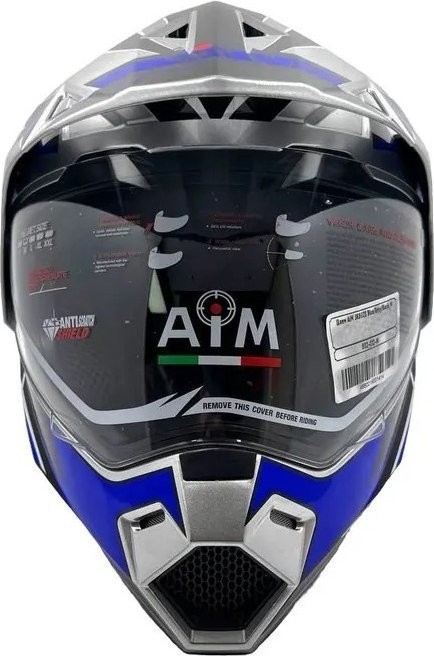 Мотошлем AIM JK802S 802-012-XS (XS, синий/серый/черный)