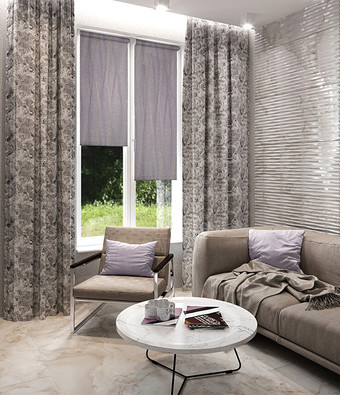 Рулонные шторы Legrand Ривера 72.5x175 (лиловый)