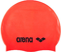 Шапочка для плавания ARENA Classic Silicone Cap 91662 40 (fluo red/black)