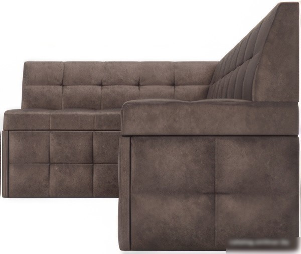 Угловой диван Мебель-АРС Атлантис левый 212x84x135 (серо-шоколадный Star Velvet 60 Cofee)
