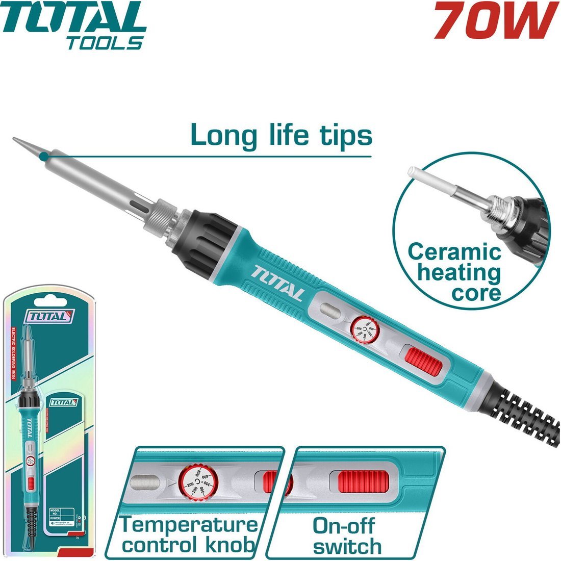 Стержневой паяльник Total TET01606