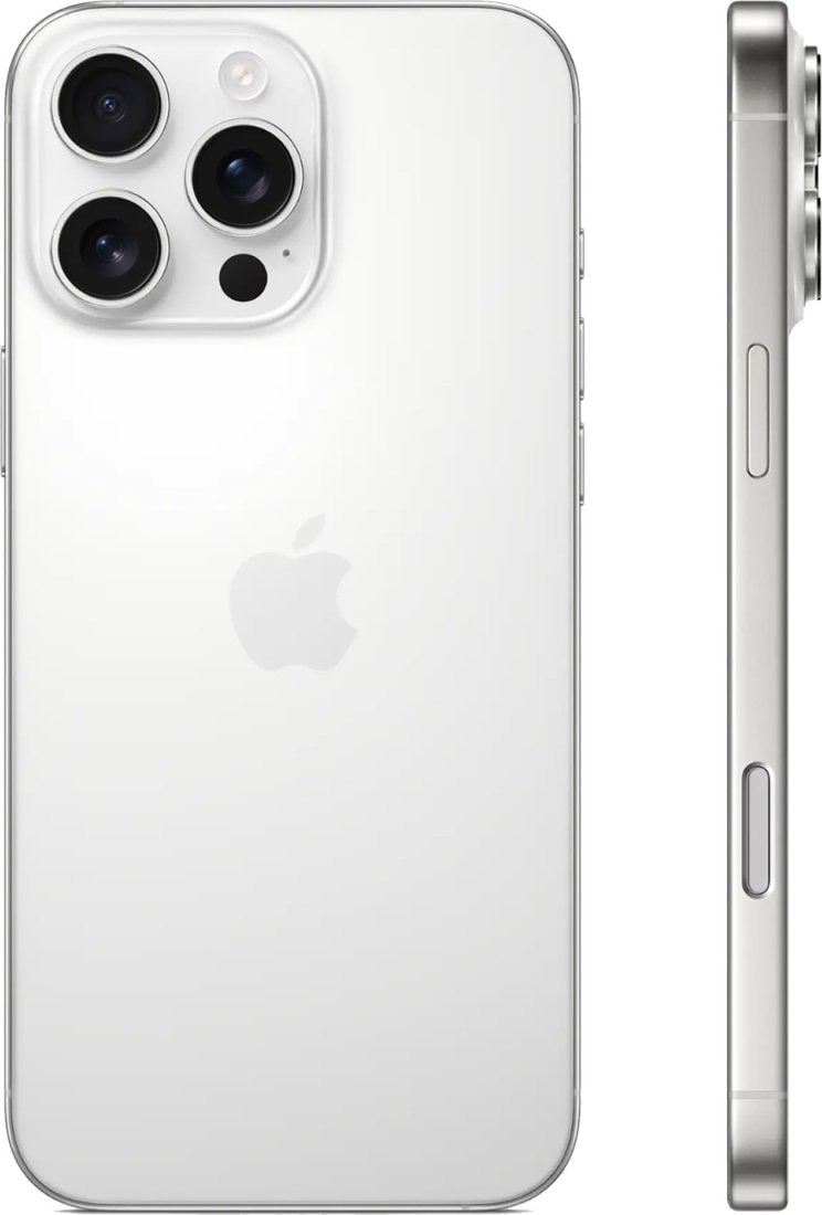 Телефон Apple iPhone 16 Pro Max Dual eSim 512GB (белый титан)