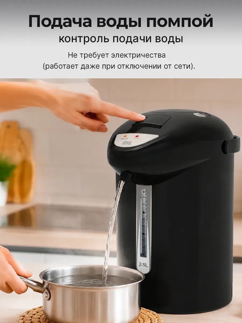 Термопот Goodhelper TP-25M01 (черный)