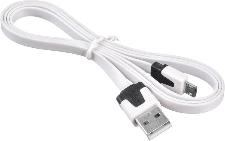 Кабель Buro BHP microUSB 1M Flat (белый)