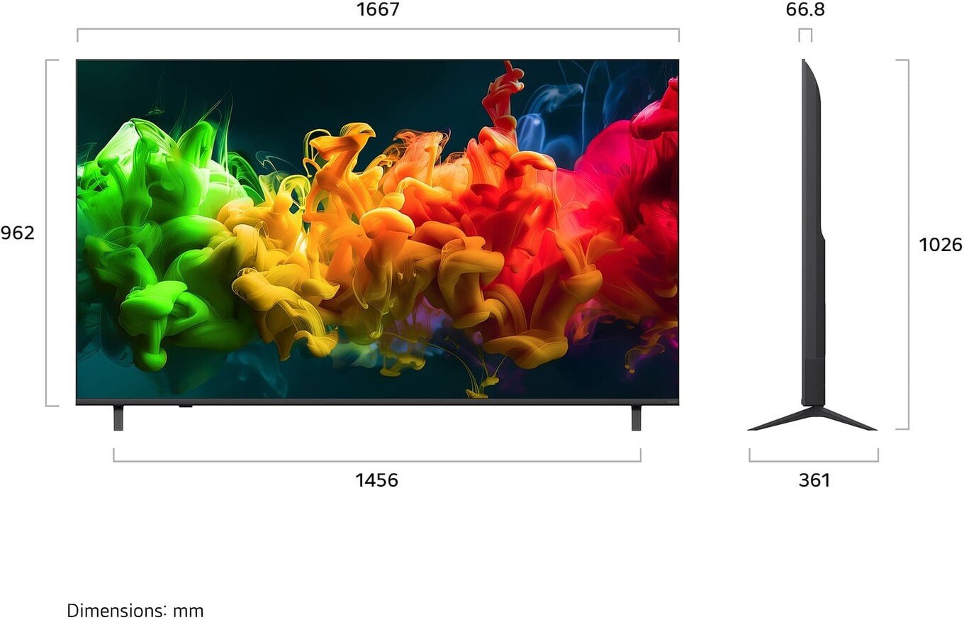 MiniLED телевизор LG QNED evo AI QNED80 75QNED80B6A
