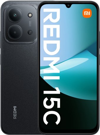 Телефон Xiaomi Redmi 15C 4G 4GB/256GB международная версия (черный)