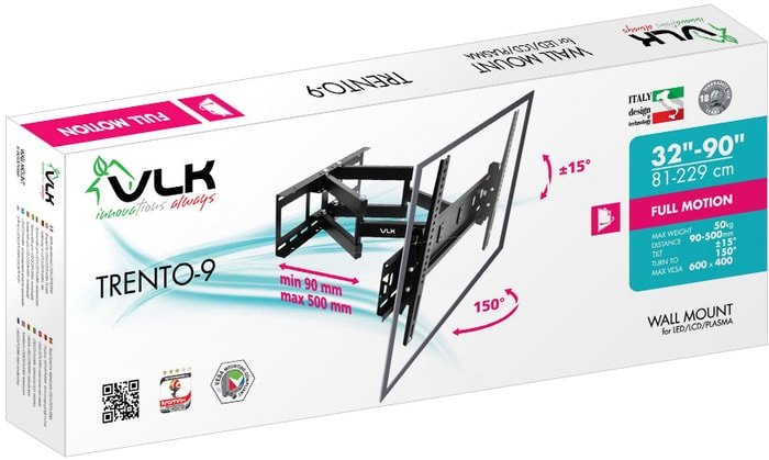 Кронштейн VLK TRENTO-9 (черный)