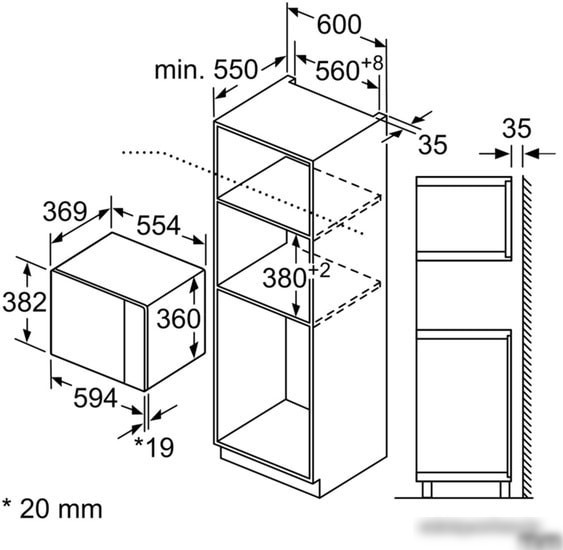 Микроволновая печь Bosch BFL554MS0