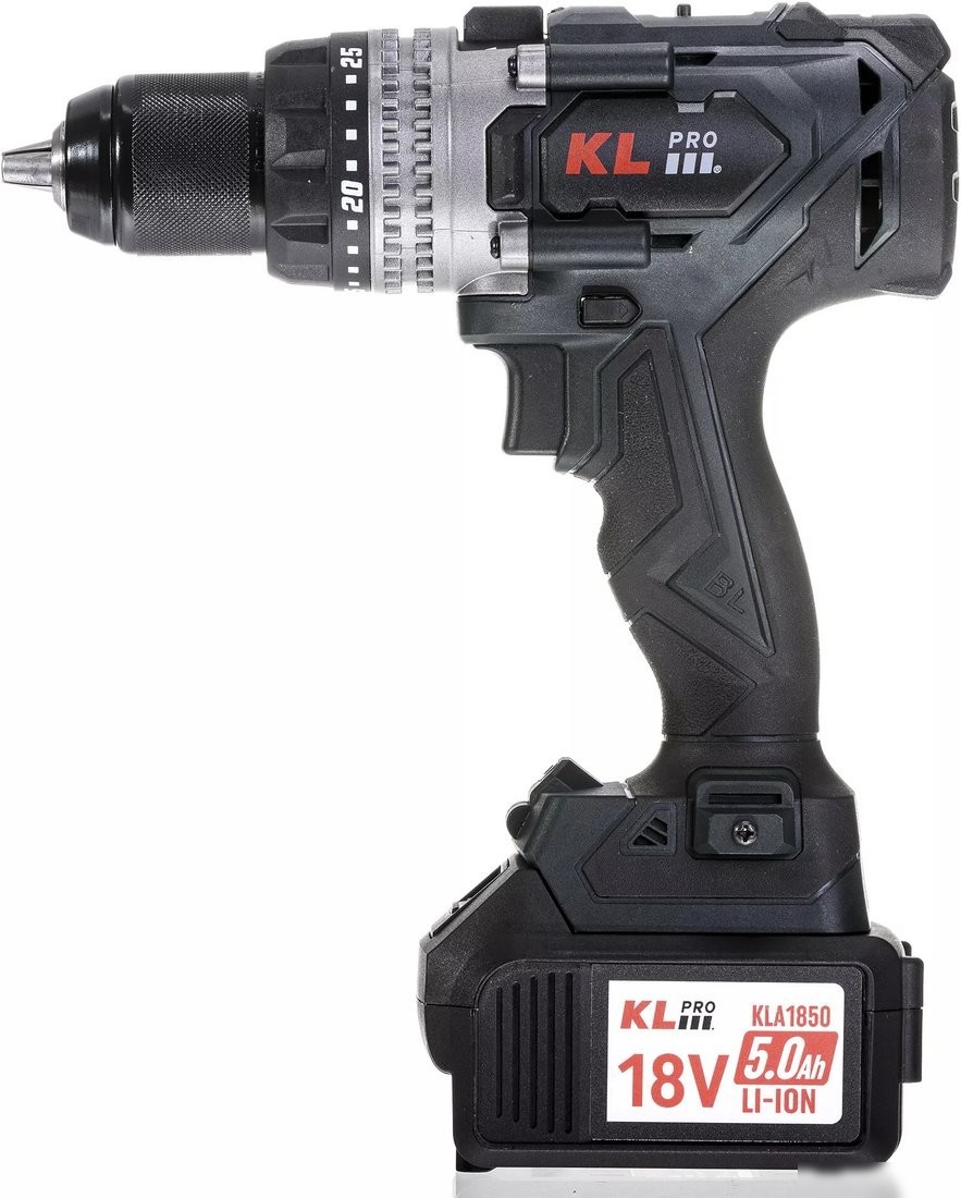 Ударная дрель-шуруповерт KLPRO KLDM18BHX-50 (с 2-мя АКБ, кейс)