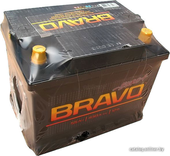 Автомобильный аккумулятор BRAVO 6CT-55 (55 А/ч)