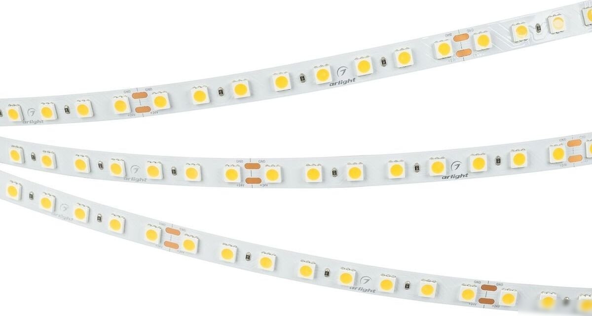 Светодиодная лента Arlight 11W/m 80Led/m 5060SMD дневной белый 5M UL-B80-10mm 24V Day4000 041374