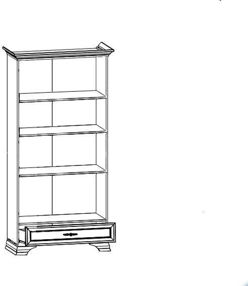 Шкаф-витрина BRW Kentaki S320-REG2W1S (белый)