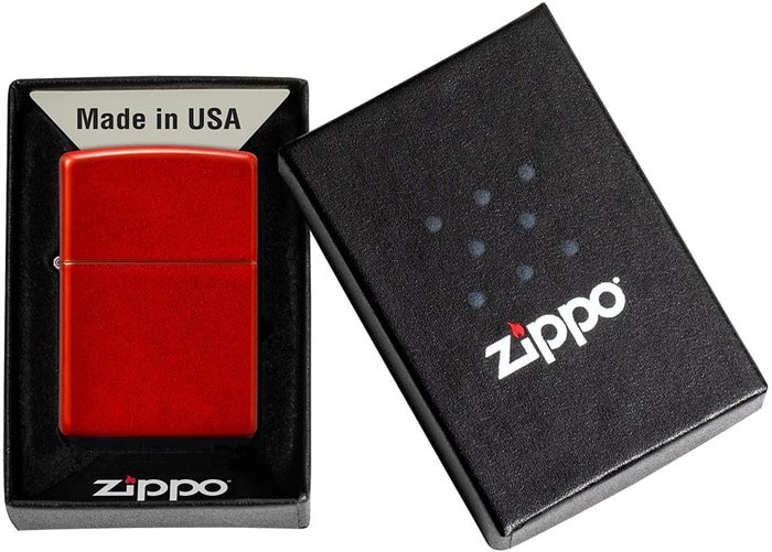 Зажигалка Zippo Classic Metallic Red 49475