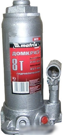 Бутылочный домкрат Matrix 50723 8т. Бутылочный домкрат Matrix 50723 8т.