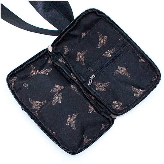 Мужская сумка Poshete 253-8869-24-BLK (черный)