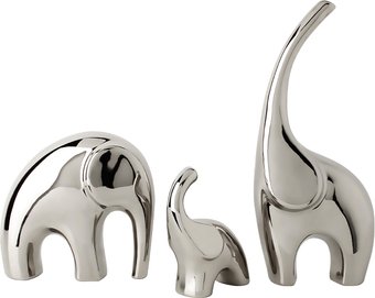 Набор статуэток Merry Bear Home Decor Слоники серебро 30001465