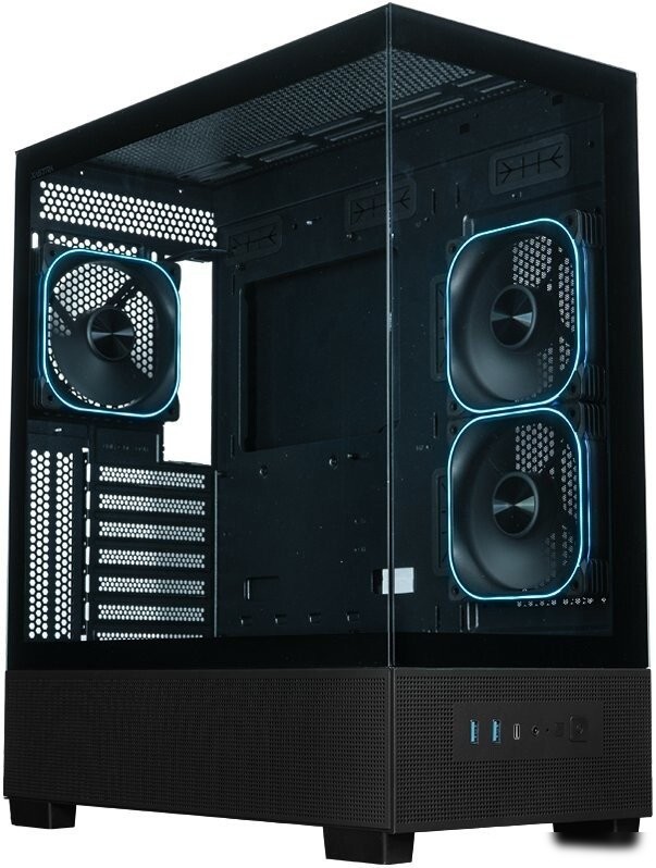 Корпус XASTRA Q500 3ARGB-FG-C10-UC (черный)