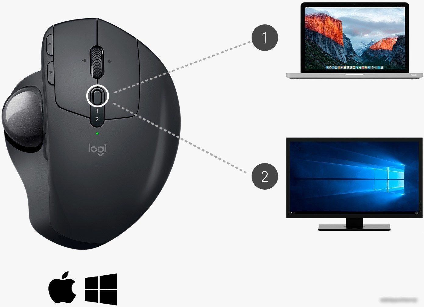 Трекбол Logitech MX Ergo