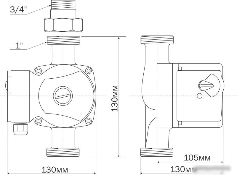 Циркуляционный насос Aquario AC 204-130