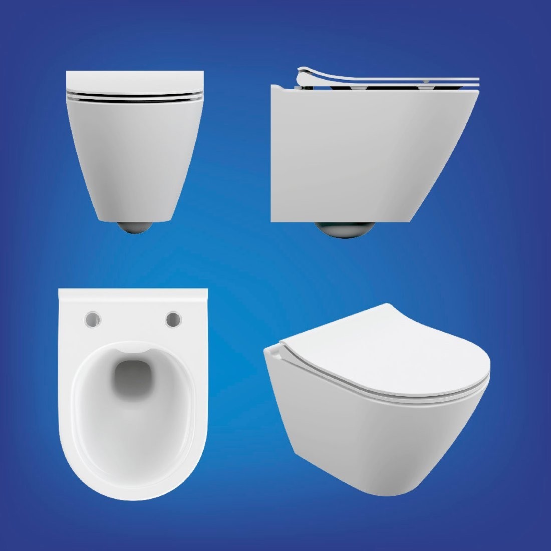 Унитаз подвесной Cersanit City Smart DPL EO Slim + Aqua 40 Smart M LP 69323