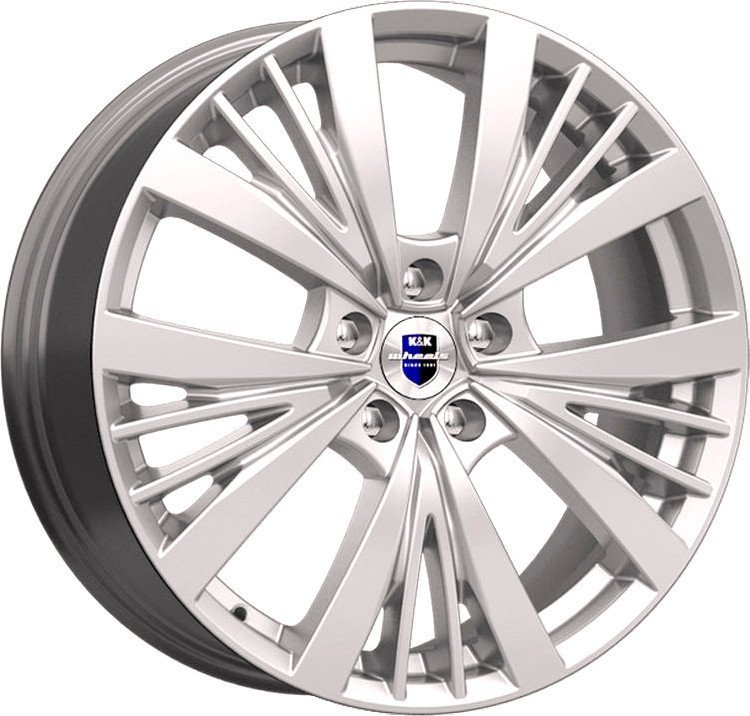 Литые диски K&K Марвел 19x7.5" 5x114.3мм DIA 66.6мм ET 34мм Сильвер