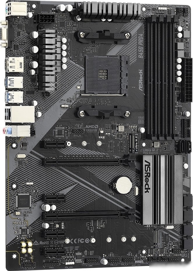 Материнская плата ASRock B450 Pro4 R2.0