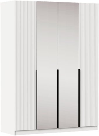 Шкаф распашной Black Red White SZF2D2L (белый/белый)