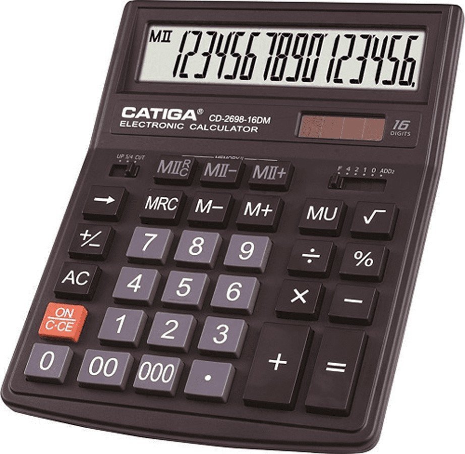 Бухгалтерский калькулятор Catiga CD-2698-16DM (черный)