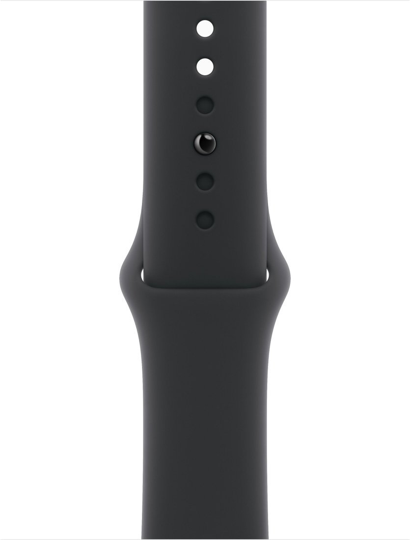 Умные часы Apple Watch Series 10 42 мм (алюминиевый корпус, черный/черный, спортивный силиконовый ремешок S/M)