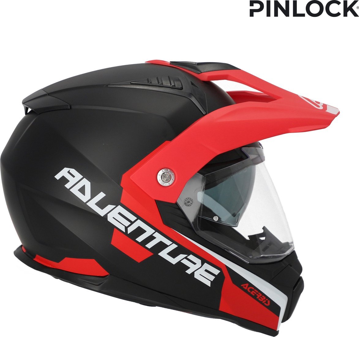 Мотошлем Acerbis Flip FS-606 22-06 0025107.295.061 (XS, серый/красный)