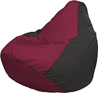 Кресло-мешок Flagman Груша Мега XXXL Г3.1-299 (бордовый/черный)