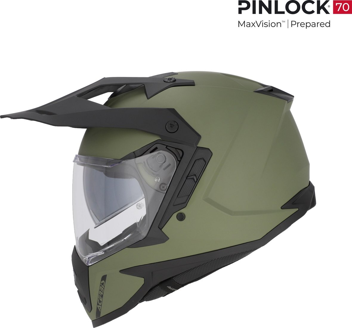 Мотошлем Acerbis Assault 0026643.582.062 (S, армейский зеленый)