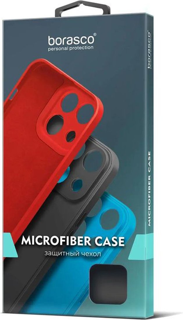 Чехол для телефона BoraSCO Microfiber Case для Apple iPhone 14 Pro 70808 (красный)