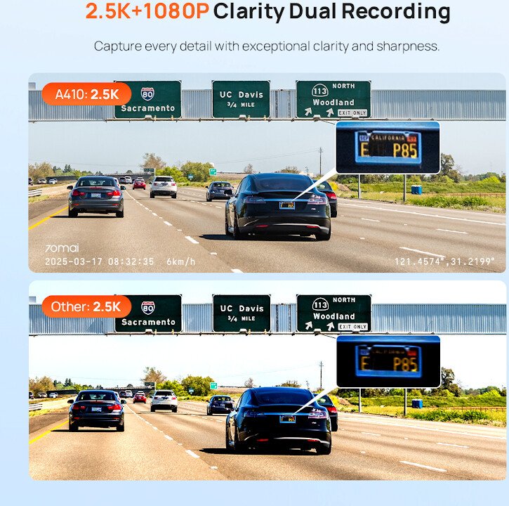 Видеорегистратор 70mai Dash Cam A410-1 (международная версия)