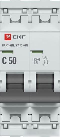 Выключатель автоматический EKF PROxima ВА 47-63N M636250C